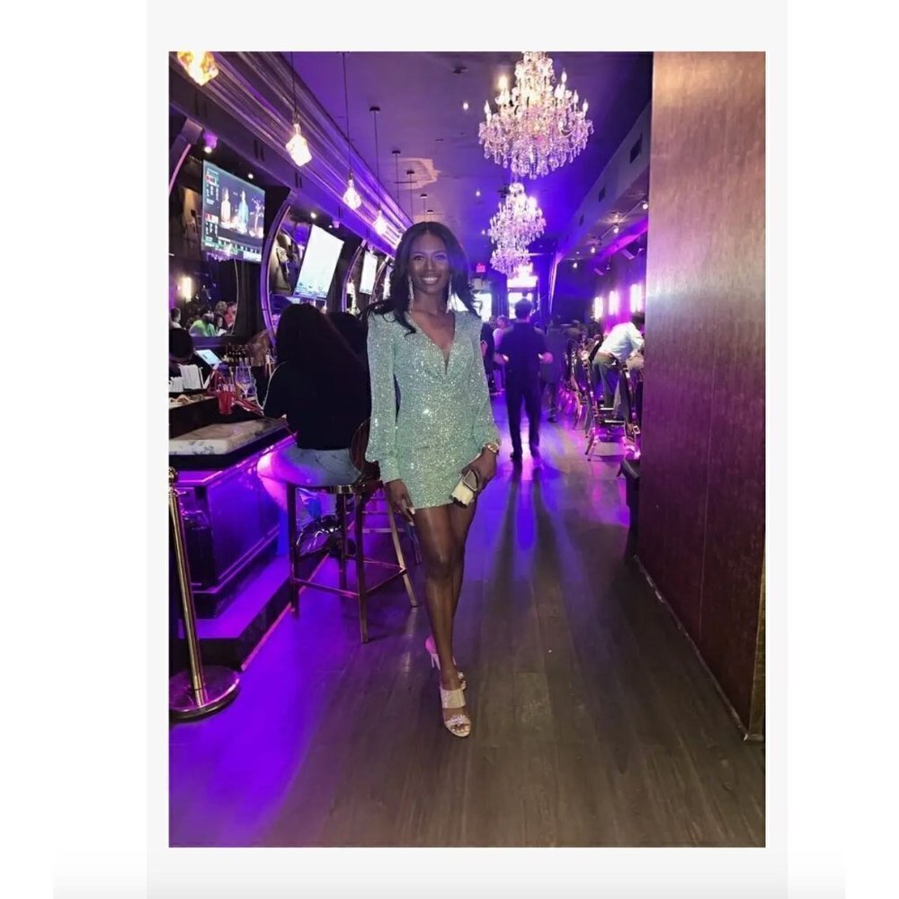 Ieena for Mac Duggal Sequined Structured Bishop S… - image 14